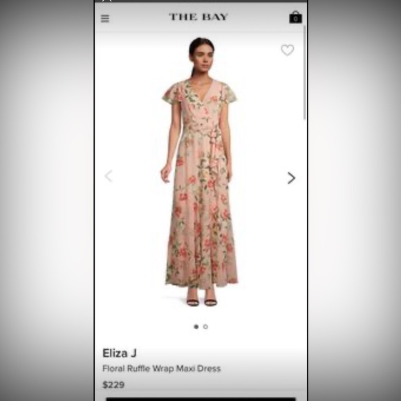 Eliza J floor length floral dress - Picture 4 of 4